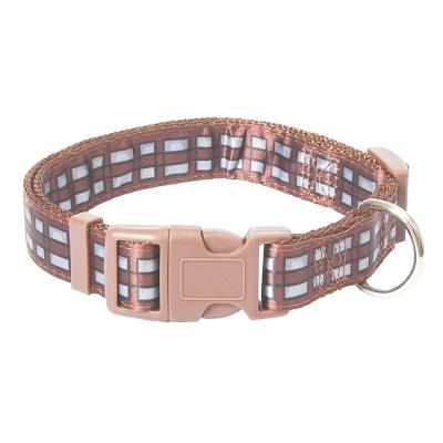 China New Durable Nylon Logo Chewbacca Pet Dog Collars Custom Made Fast Release 2022 for sale