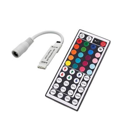 China Remote Control Lights 12V LED Controller Color Box Package 44 Keys RF RGB Strip Light Controller for sale