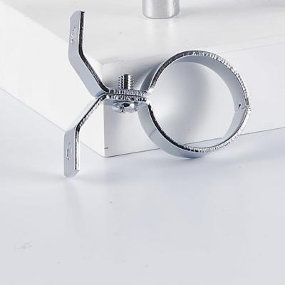 China Industrial Bracket Pipe Clamp Repair For Securing Pipes Water Throwing Chrome Plated Finish for sale