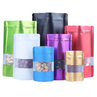 China Wholesale Recyclable 30g 50g 90g 180g Stand Up With Window Cashew Packaging Bag Pistachio Bags Aluminum Foil Bags for sale