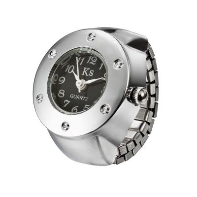 China Other Personalized Zircon Quartz Digital Finger Watch Ring For Women Men for sale