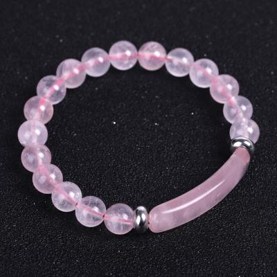 China FASHIONABLE Healing Pink 8mm Chakra Beads Stretch Natural Stone Amethyst Jade Agate Gemstone Green Energy Heart Charm Bracelet for sale