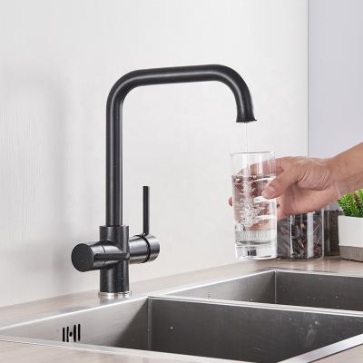 China Contemporary 3 Ways Pure Water Filter Kitchen Faucet Mixer Tap H/C Sink Tap H/C Water Mixer Tap Deck Mounted for sale