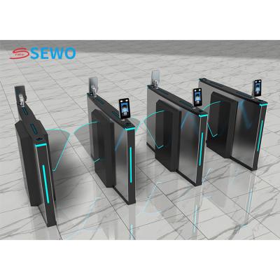 China Pedestrian Access Control Turnstile Gate , Fully Automatic Flap Gate Barrier for sale