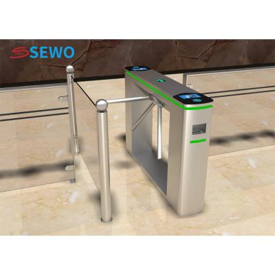 China Gimnasio 3 Turnstile de brazo Seguridad Turnstile de brazo con lectura de tarjetas RFID de huellas dactilares en venta