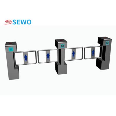 China Supermarket Entrance Turnstile Single / Bi Direction Swing Turnstile Gate for sale