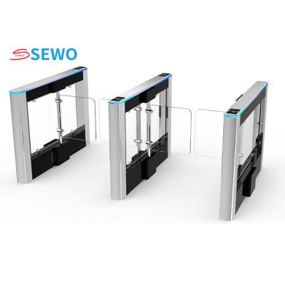 China Automatic Dazzling Pedestrian Swing Gate Aluminum Alloy For Office School Entrance for sale