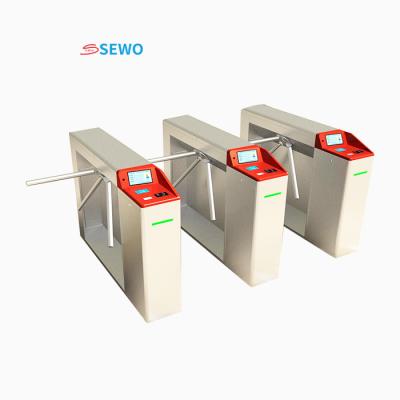 China Estación de metro Turnstile de trípode RFID con velocidad de paso de 45 personas / minuto y ancho de paso de 550 mm en venta