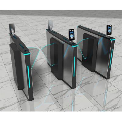 China Barcode Scanner Turnstile Biometric Flap Barrier Subway Station Bus Turnstile for sale