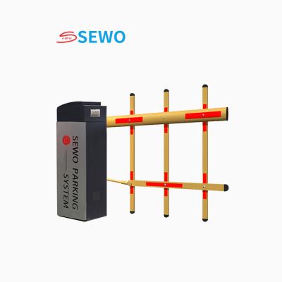 China 3m Arm Length Yellow Straight Barrier Gate , RFID Electronic Boom Barrier for sale