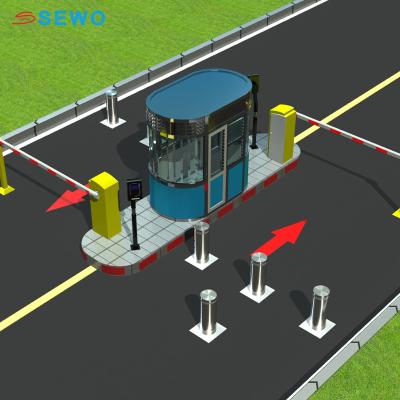 China Automatic Hydraulic Rising Bollard , Retractable Traffic Bollard For Parking Facility for sale