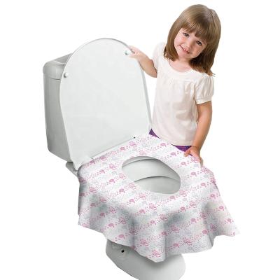 China Portable Extra Large Size Disposable Toilet Seat Covers Individually Wrapped Disposable Potty Toilet Seat Cover for sale