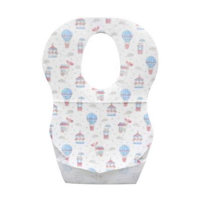 China Factory Feeding Babi Food Catcher Baby Bibs Cheap Antibacterial Disposable Paper Bibs for sale