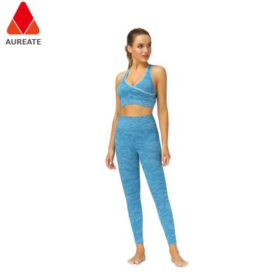 China Breathable Women Ladies Sportswear Gym Suit Camouflage Yoga Set for sale