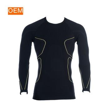 China QUICK DRY Mens Fit Long Johns Inner Underwear Male Circular Seamless Long Sleeve Thermal Shirts for sale