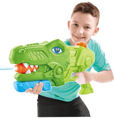 China New Dinosaur Tyrannosaurus Triceratops Funny Game Summer Hot Funny Spray Gun Splashing Toy Water Gun Children's Large Capacity Water Gun for sale