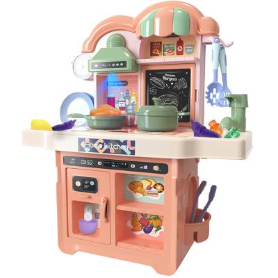 China Funny Educational Toy Hot Sale Funny Educational Kids Real Happy Mist Spray Cooking Table Set Great Kitchen Toy for Kids Pretend Play Other Pretend Play and Kindergarten for sale