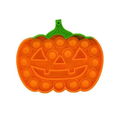 China 2021 New Halloween Eco-friendly Material Pumpkin Push Push Fun Simple Rainbow Stirring Person Feeling Toys Stirring Toy Set for sale