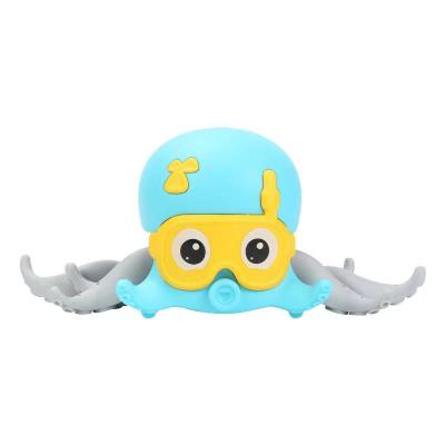 China New Creative Bath Toy Amphibian Octopus Splashing Toys Children's Wind-Up Bathroom Toys for sale