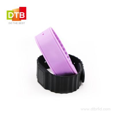 China Waterproof / Waterproof DTB 13.56MHz mifare 1k wristband nfc rfid wristband RFID silicone wristband for sale