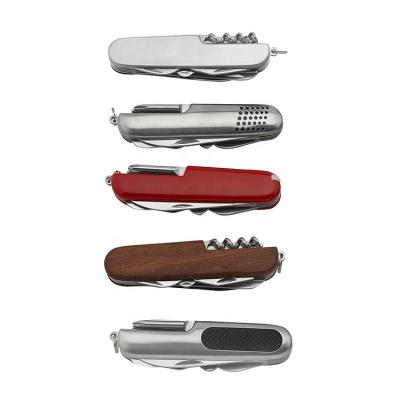 China Non-variable Stainless Steel Pocket Folding Travel Key Tool 6 in 1 Multifunctional Knife for sale