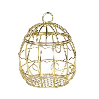 China Europe Birdcage Round Shaped Santa Candy Box Hollow Out Gift Chocolate Box for sale