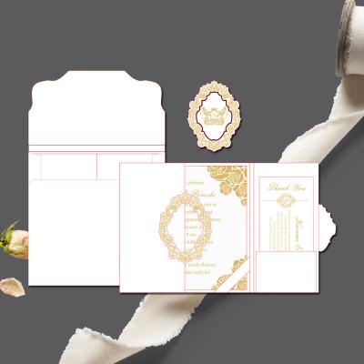 China Europe Invitation Door Fold Wedding Acrylic Card Box for sale