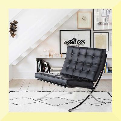 China High Quality Modern Leisure Extended Single Folding Light Luxury Chair Barcelona Chair Sun Loungers Sofa For Sale for sale