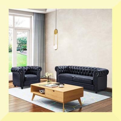 China Other Genuine Vintage Leather American Corner Furniture Living Room Home Vintage Sofa Minimalist Style Two 3 Seat Office Leather Sofa for sale