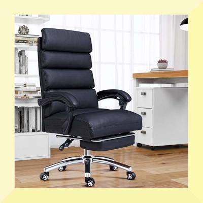 China (Height) Executive Office Chair PU Polypropylene Fiber Adjustable Back Leather Personal Computer Desk Chair With Adjustable Flip-Up Padded Arms for sale