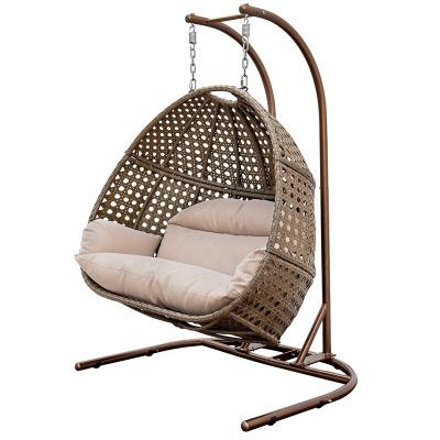 China Modern wholesale modern indoor outdoor swing chair swing egg chair popular garden balcony balcony rattan hanging for sale