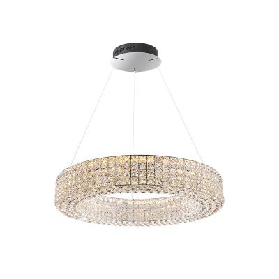 China Modern New Design Elegant dining room villa crystal led nordic modern pendant light for sale