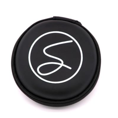 China Factory Dustproof Shockproof Waterproof Custom Logo Small EVA Round Earphone Case EVA Coin Case EVA Date Cable Case Manufacturer for sale