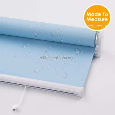 China Good Quality Water Proof Spring Kit Roller Blinds With Cordless Design System Waterproof Fabric Customized Roller Blinds Window for sale