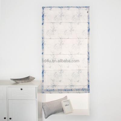 China Nordic design ready made daylight printed roman blind nodic stripe forest for sale