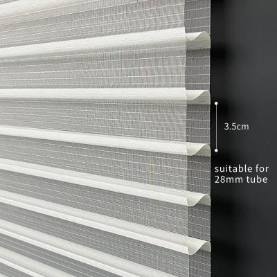 China Beautiful Quiet Flat Window Zebra Shangri-La Shade for Office and Bedroom Window for sale