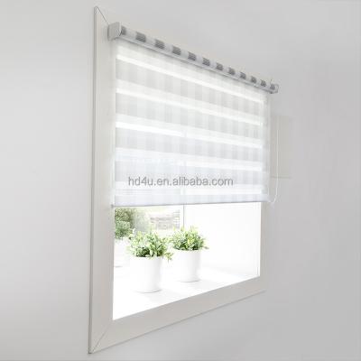 China Mini Zebra Roller Blinds 17mm System Zebra / Double Blinds In Korea for sale