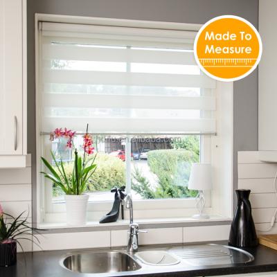 China Popular Minimalist Double Layer Roller Shades Low System Design Day And Night Zebra Blinds Window Roller Shutter for sale