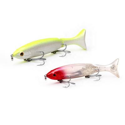 China 3D Eyes Hot Selling 10.2cm Downhill Wobblers 15g 2 Segments Bait Swimbait Multi Joint Hard Fishing Lures for sale