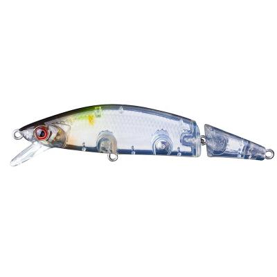 China 3D Eyes Custom Saltwater Lure Minnow Swimbait Slow Sinking Fishing Multi-joint For Bass Trout for sale