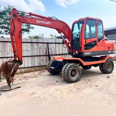 China Used Import XINYUAN 65W-8 Wheeled Excavator Machines DX55 DX60 DX210 Wheel Excavator For Sale for sale