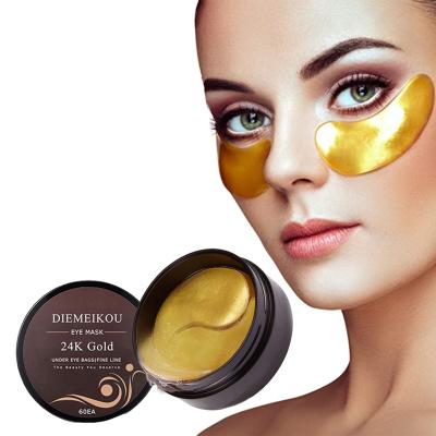 China OEM/ODM Anti Aging Wrinkle Anti Wrinkle Eye Gel Anti Pimples 24k Gold Collagen Patches Under Eye Dry Hidrogel Eye Mask for sale