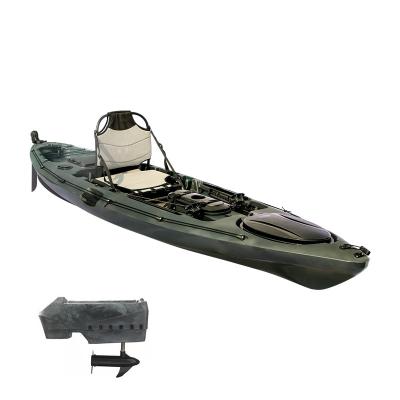 China Can return to catamaran kayak LLDPE high quality plastic pedal kayak fishing kayak with thruster canoe pedal plastic canoe for sale for sale