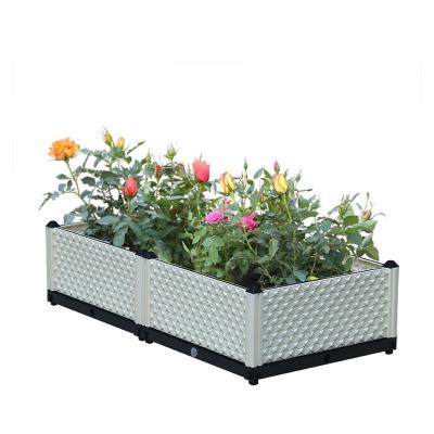 China Assets; Suntour Wholesale Beautiful Outdoor Vegetable Planter Plastic Gardening Raised Bed for sale