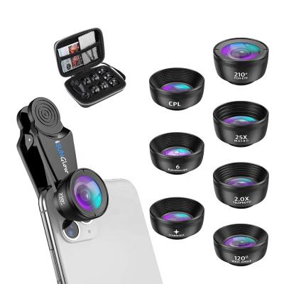 China Photo Taking for iPhone Huawei Xiaomi Smartphone Photography Instruments 5K HD 7 in 1 Mobile Phone Camera Lens Vlogging Equipment Selfie Vlogging Kit for sale