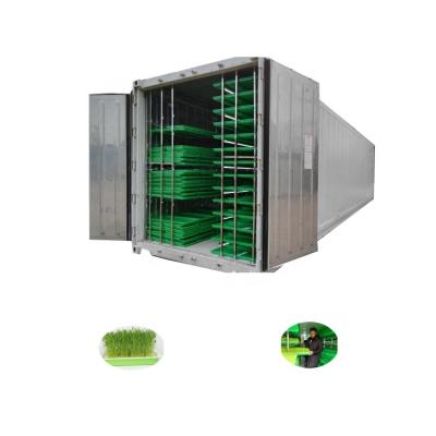 China Green Forage High Hydroponic System Automatic Outpuit Fodder Barley Sprout Hydroponic Machine for sale