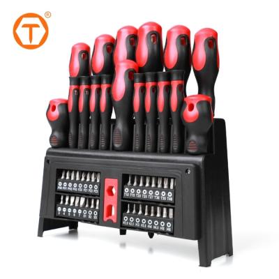 China Household Tool Kit 50pc Chrome-vanadium Steel Screwdriver Set for sale