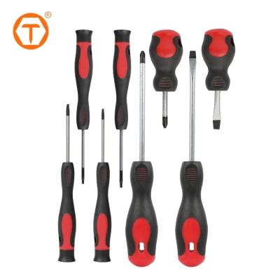 China Household Tool Magnetic Phillips ph2 Screwdriver Tool Kits with Plastic Screwdriver Handles for sale