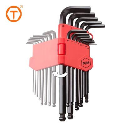 China Chrome Vanadium Steel 6.5mm Hex Key 5mm 3 64 Hex Allen Wrench Spanner Set for sale