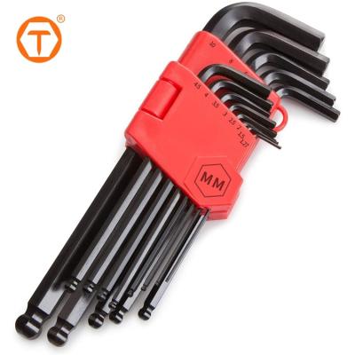 China 13pcs Chrome Vanadium Steel Ball End Allen Key Screwdriver Set 4mm Hex Key Hex Wrench Set for sale